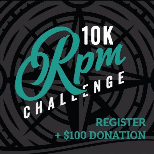 10k Challenge Registration / $100 Donation Kit (Tee/Tank + Hat)