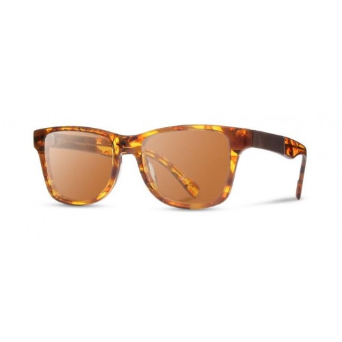 Canby: Cracked Amber // Elm Burl- Brown Polarized